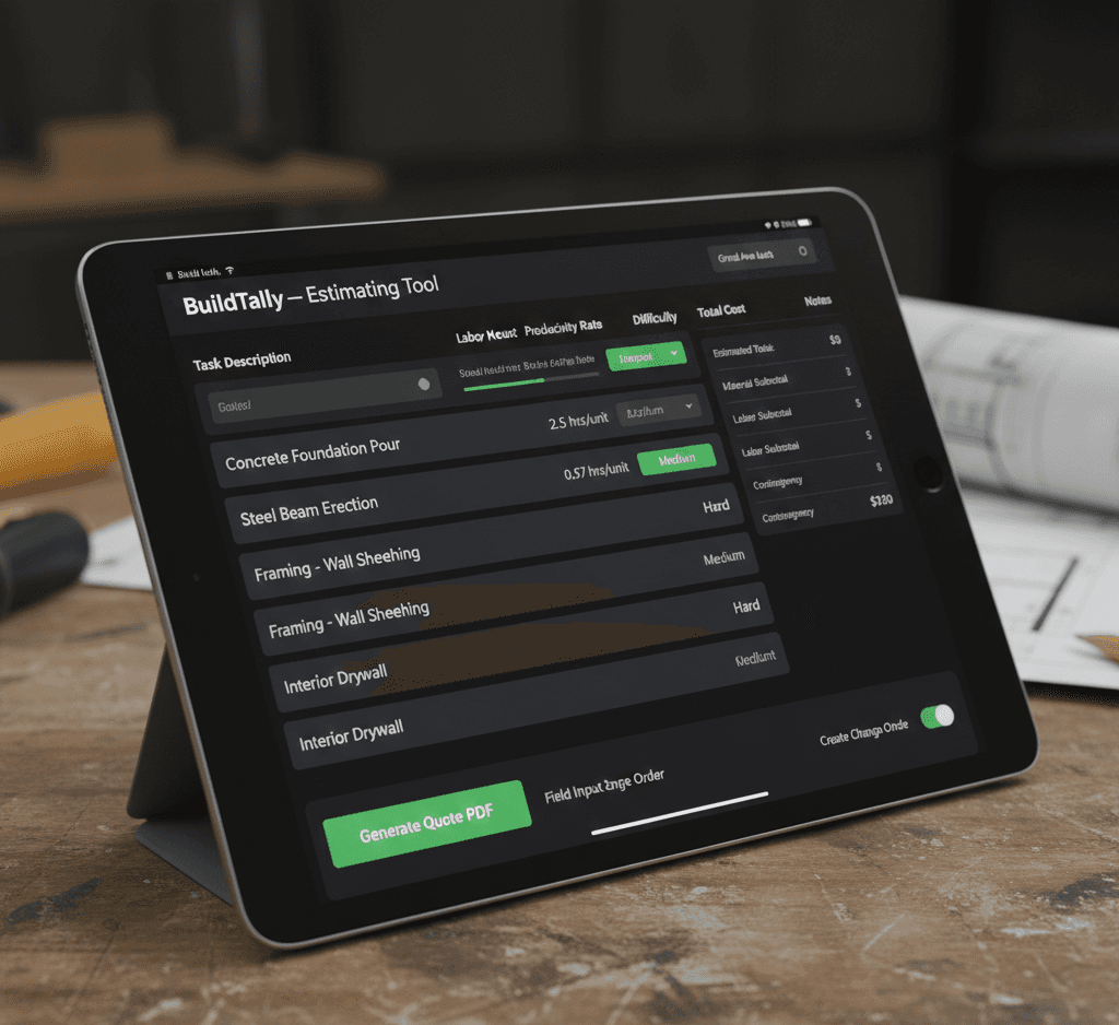 BuildTally - Estimating Tool